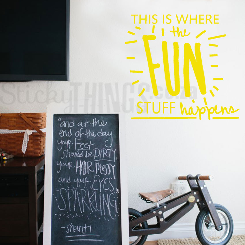 Playroom Wall Quote Sticker