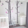 Nursery with the Birch Owl Tree Wall Art Sticker
