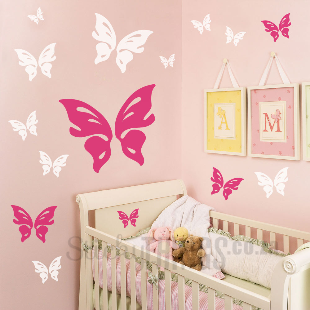 Butterfly Wall Art Decal - Giant Butterflies Wall Stickers