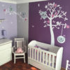 The Koala Trees Wall Art Sticker is a tree with 2 branches and 4 koalas as well.
