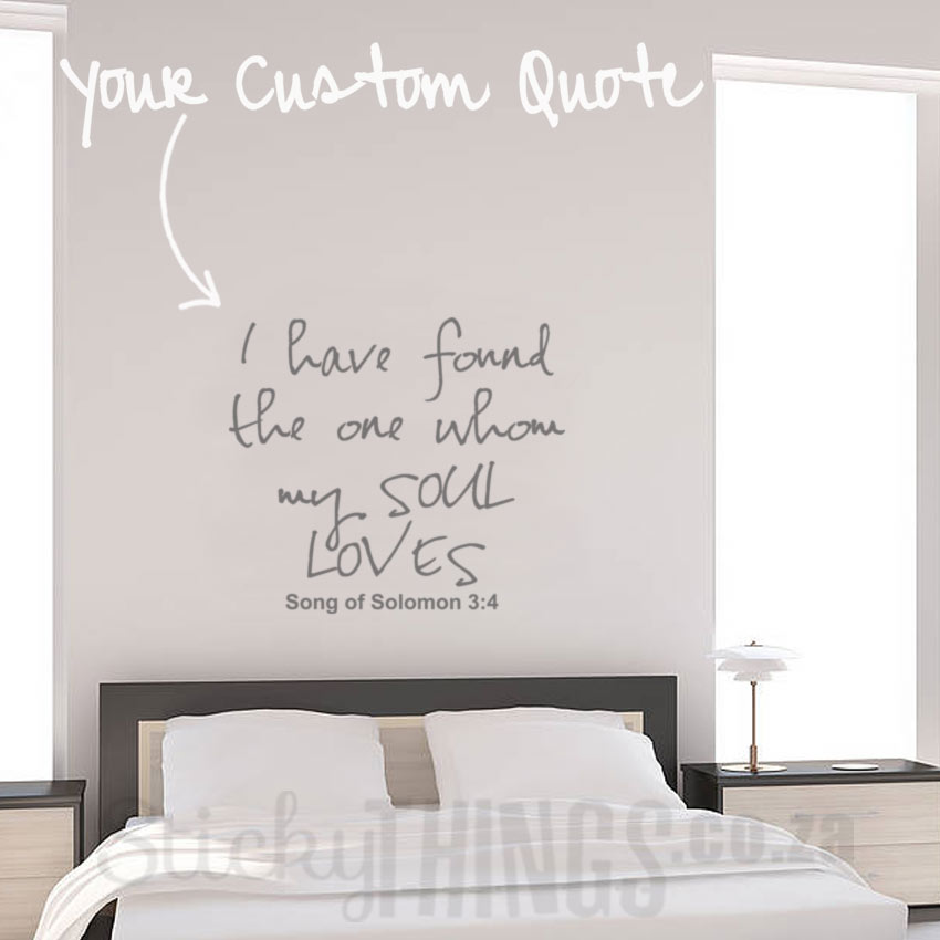 Custom Wall Sticker Quote - Custom Quote Decal ...