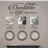 The Oomblikke Muur Kuns Plakker is an afrikaans wall sticker with personalised names and dates too.
