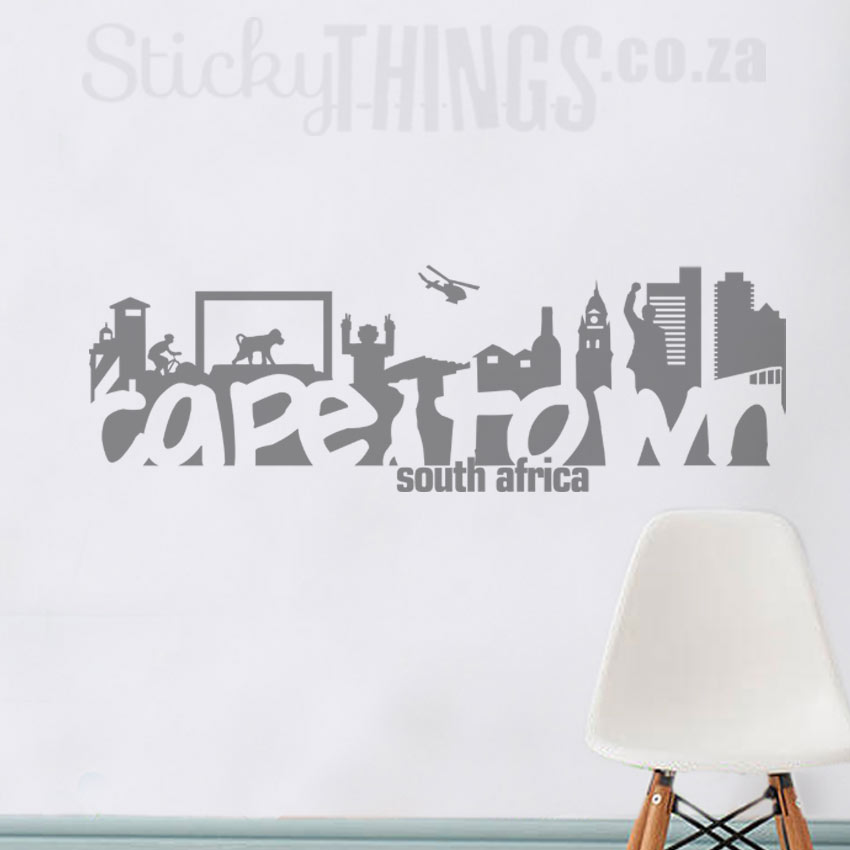 Wall Decal Cape Town Sticker - Vinyl Stickers For The Wall