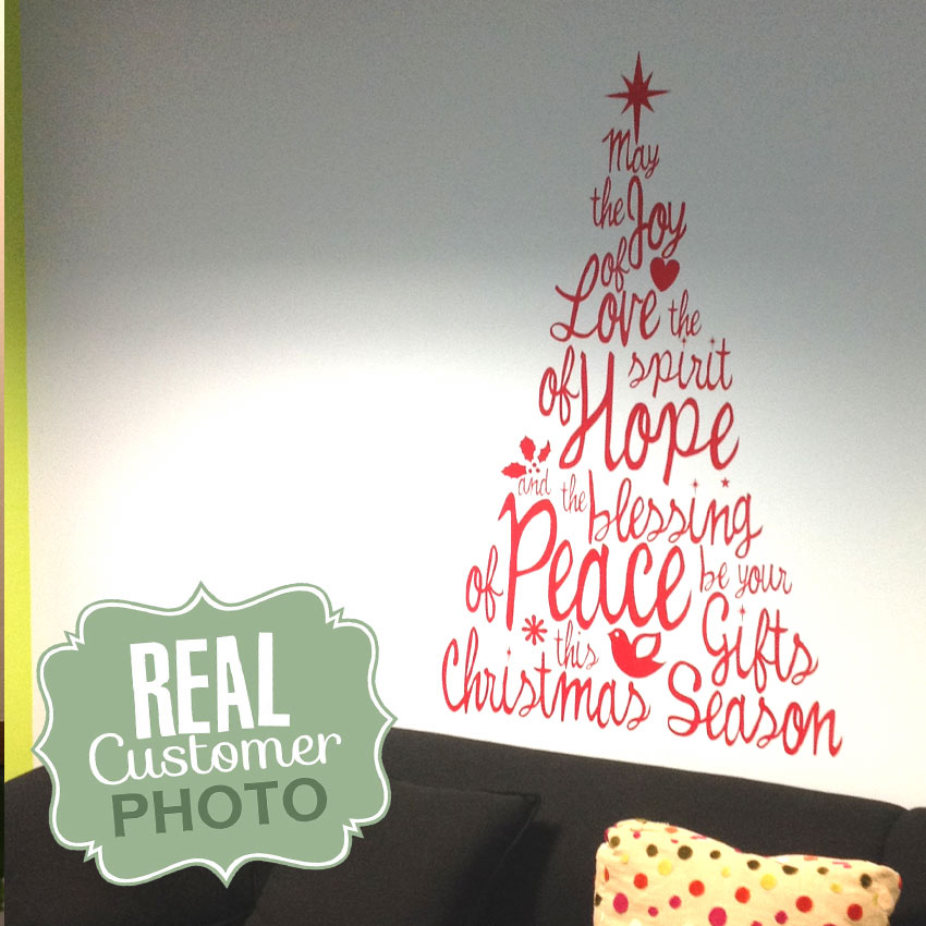 Real customer photo of the Christmas Tree Wall Decor