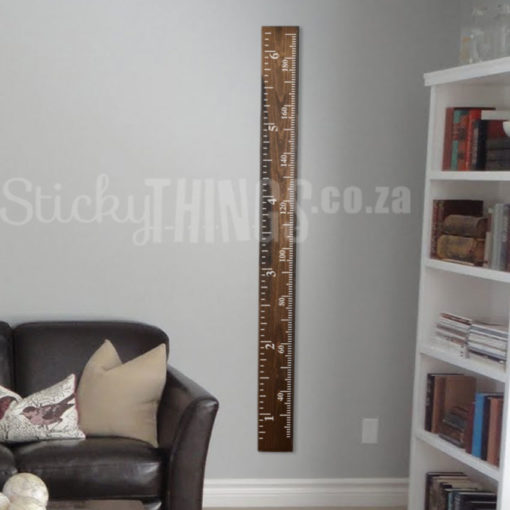 This Growth Chart Ruler Sticker is a ruler decal that has been designed for you to make a diy giant wooden ruler growth chart