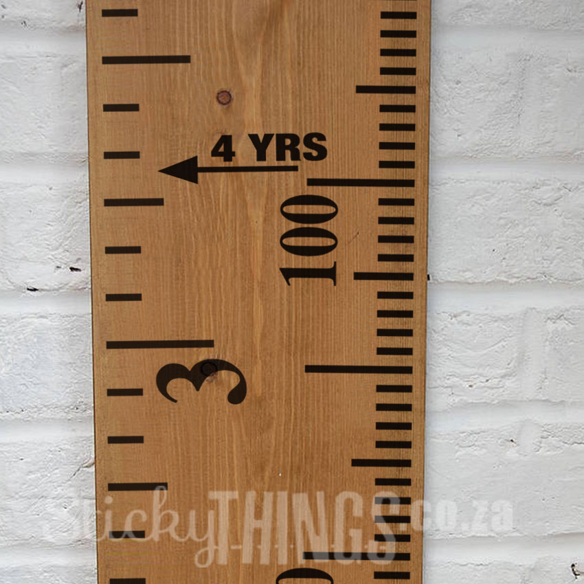 Growth Chart Ruler Decal