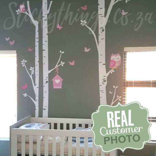 Real Customer Photo of the Owl Trees Wall Sticke