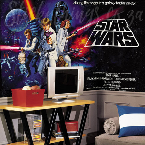 Bedroom with the Star Wars Wall Mural