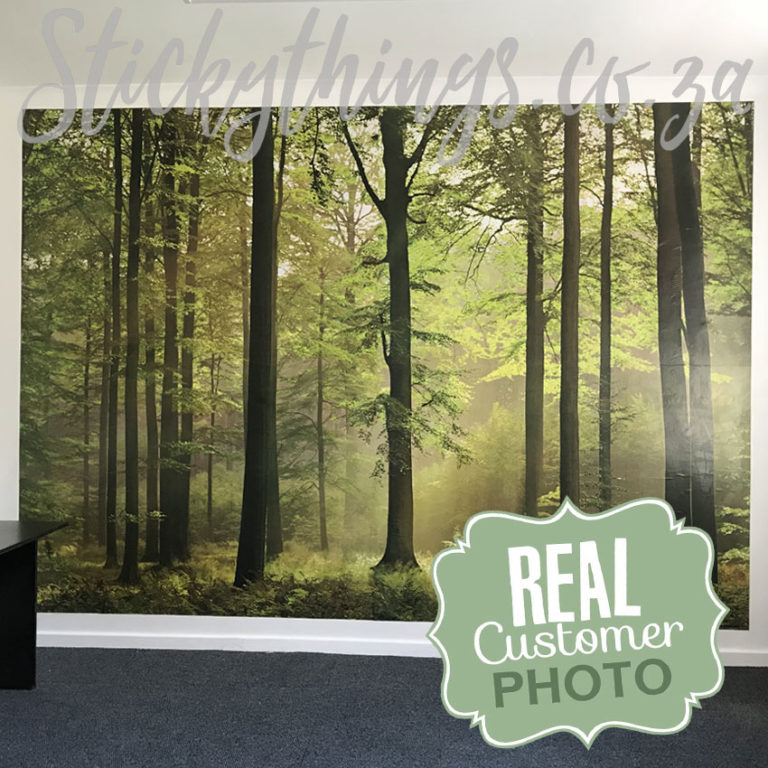 Real Customer Photo of the Green Autumn Forest Mural