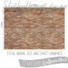 Measurements of our Brick Photo Wallpaper