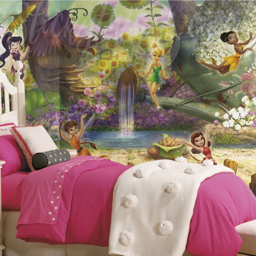 Disney Fairies Wall Mural - Pixie Hollow Pre-Pasted Wallpaper Mural