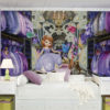 Girls Bedroom featuring Sofia the First Princess Wall Mural