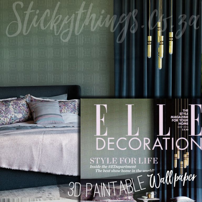 Paintable Textured Turner Tile in Elle Decoration Magazine.