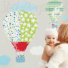 Hot Air Balloon Wall Stickers in a Nursery