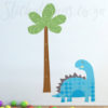 Babysaurus Peel and Stick Wall Decals in a playroom