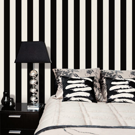 White And Black Striped Wallpaper Pearl Monochrome Stripe Wallpaper