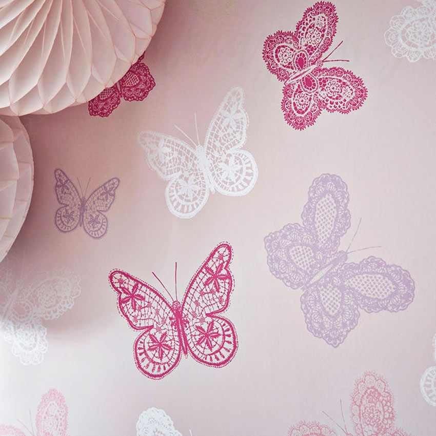 Pink Butterfly Wallpaper - Purple Butterflies Wallpaper ...