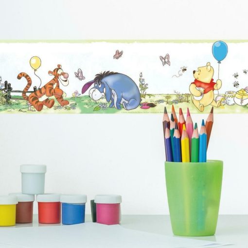 Kids room with the Winnie the Pooh Pastel Border