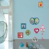 Colourful Fun Frames Wall Art in a bedroom