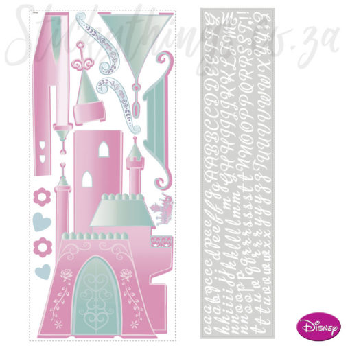 Sheets of the Personalised Disney Castle Wall Art
