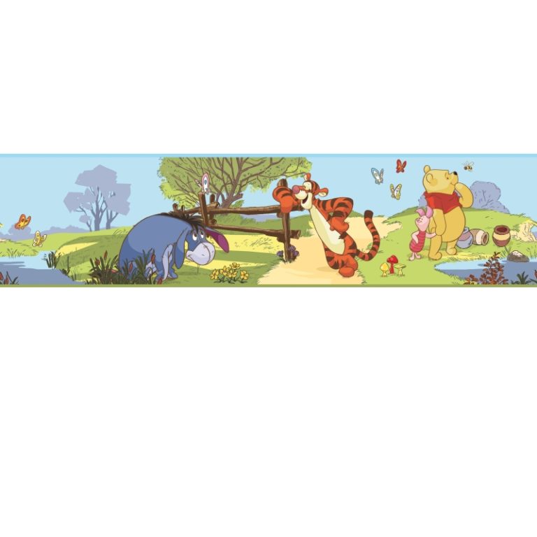 A close up of Winnie the Pooh Border