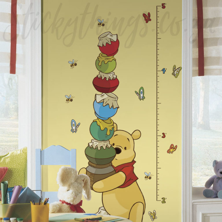 Winnie the Pooh Growth Chart Wall Sticker