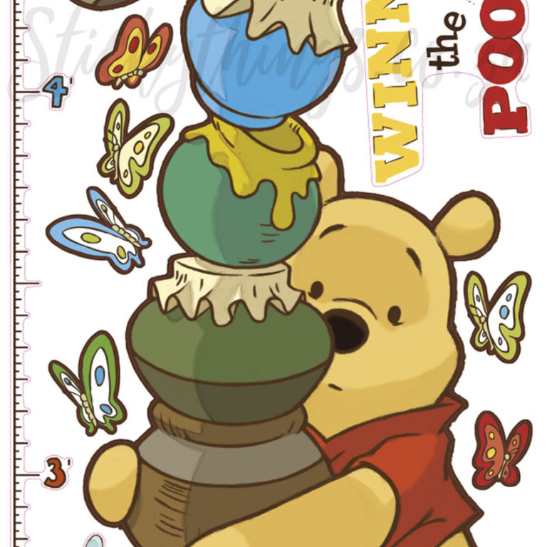 Roommates Winnie the Pooh Growth Chart Wall Sticker