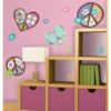 Peace Signs & Hearts Wall Stickers