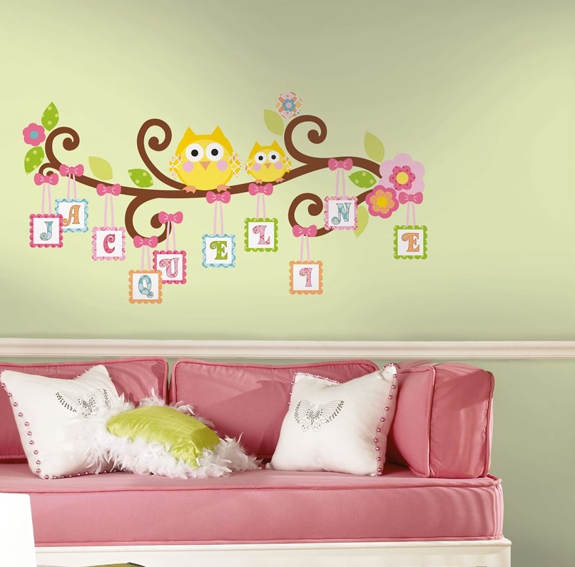 Scroll Tree Letter Branch Wall Decal - Scroll Branch Decal ...