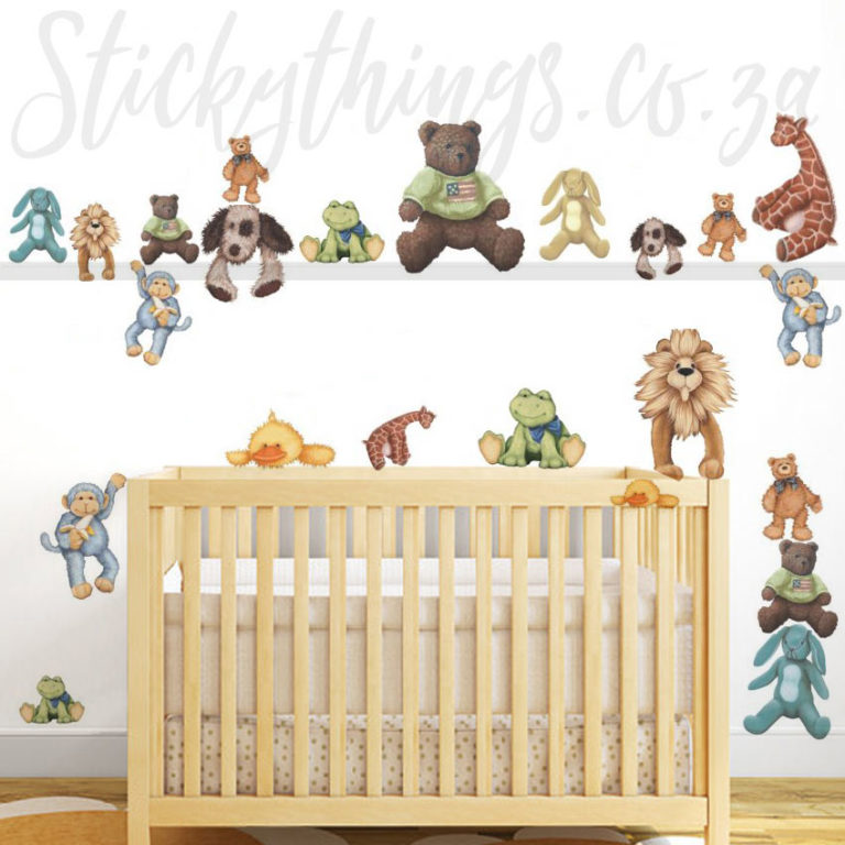 Nursery with Teddy Bear Wall Stickers