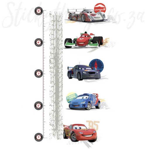 Giant Cars Growth Chart Wall Decal