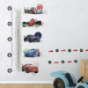 Cars Growth Chart Wall Stickers on a wall