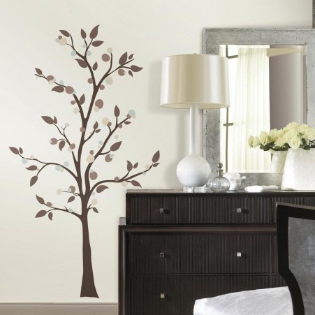 Contemporary Tree Wall Sticker in a dining room