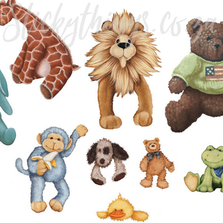 Soft Toys Decals for baby nursery room