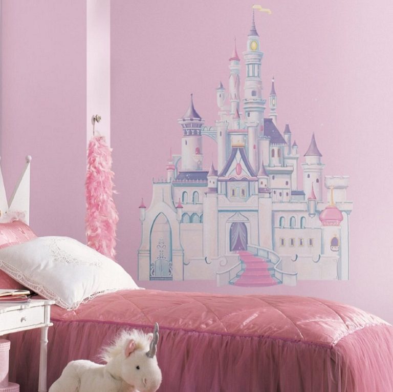 Disney Castle Decal on a wall