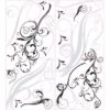 Black & Metallic Forever Twined Wall Sticker Sheets
