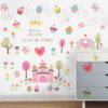 Princess Cupcake Wall Stickers in a bedroom