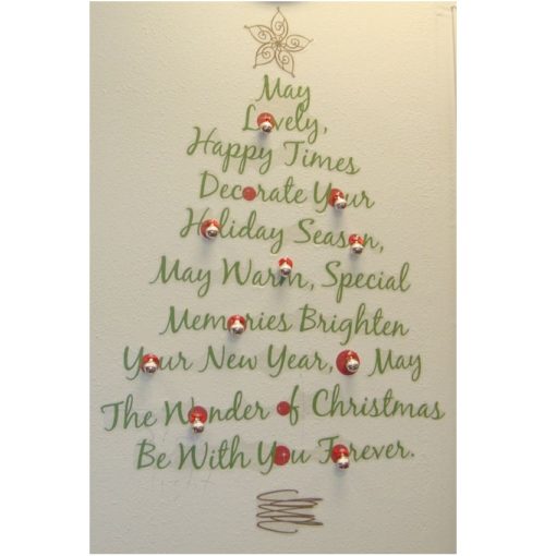 Customer Photo of the Quote Christmas Tree Wall Decal
