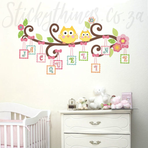 Scroll Tree Letter Branch Wall Decal
