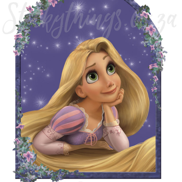 Close up of the Rapunzel Tangled Wall Decal