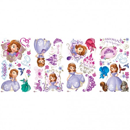 Sheets of Disney Sofia The First Wall Stickers