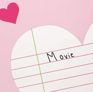 Close up of the Heart Notepad Decal