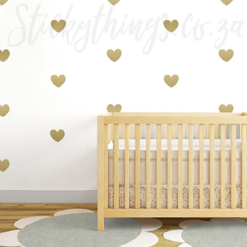 Large Heart Wall Stickers in a pattern