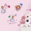 Disney Sofia The First Wall Decals in a bedroom