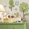 Bedroom with the Woodland Animal Wall Decal