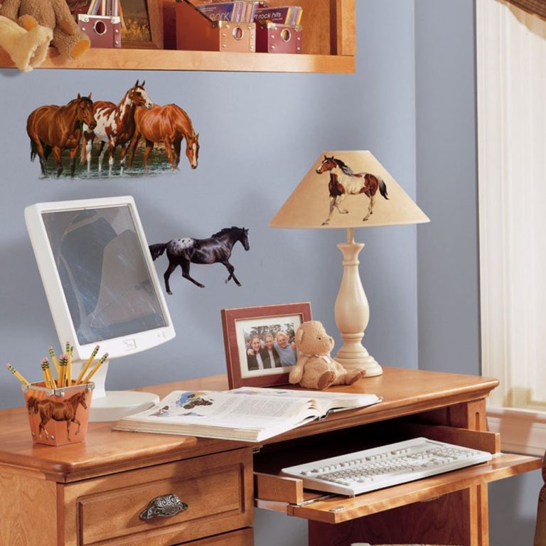 Horses Wall Stickers in a home office