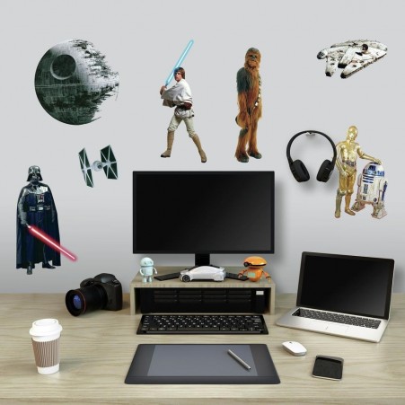 Classic Star Wars Wall Stickers in a Bedroom