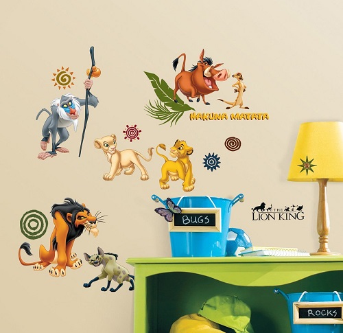 Lion King Wall Stickers Disney Art Stickythings - Disney Lion King Wall Stickers