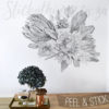Protea Floral Wall Stickers in a dining room