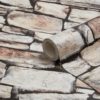 Brown Cornish Stone Wallpaper Roll
